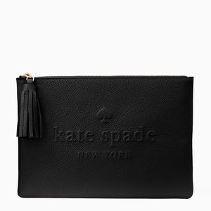 NWT Kate Spade Larchmont avenue logo pouch clutch